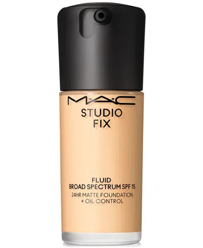 Mac Studio Fix Fluid Spf 15 24hr Matte Foundation + Oil Control, 1 Oz. In Nc (fair Beige With Golden Undertone For