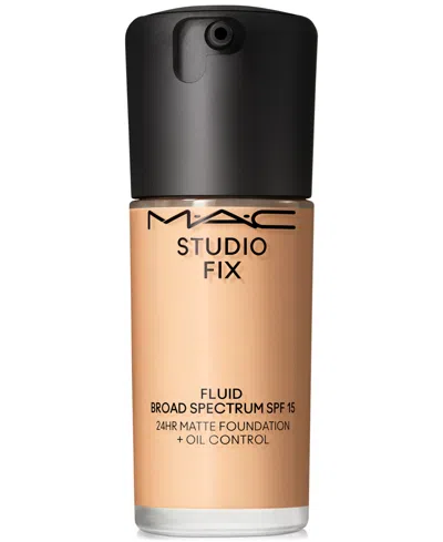 Mac Studio Fix Fluid Spf 15 24hr Matte Foundation + Oil Control, 1 Oz. In Nc (light Beige With Neutral Undertone W