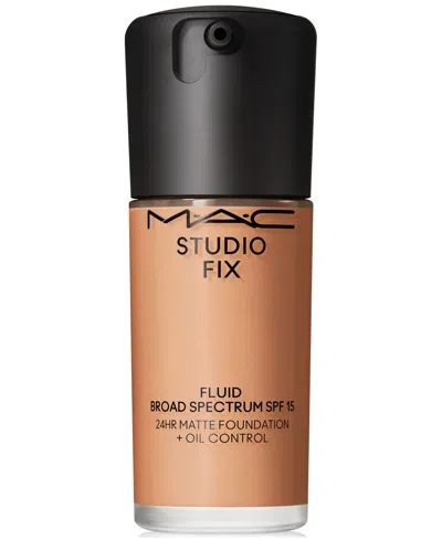 Mac Studio Fix Fluid Spf 15 24hr Matte Foundation + Oil Control, 1 Oz. In Nc (tanned Caramel With Golden Undertone