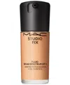 Mac Studio Fix Fluid Spf 15 24hr Matte Foundation + Oil Control, 1 Oz. In Nc35 (light To Medium Beige With Peachy