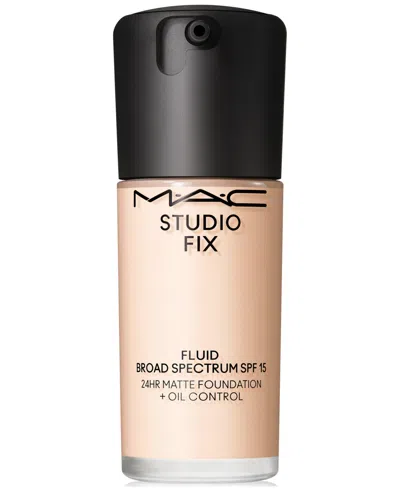 Mac Studio Fix Fluid Spf 15 24hr Matte Foundation + Oil Control, 1 Oz. In Nw (very Fair Beige With Pink Undertones