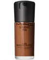 Mac Studio Fix Fluid Spf 15 24hr Matte Foundation + Oil Control, 1 Oz. In Nw45 (medium Mahoghany With Rosy Underto