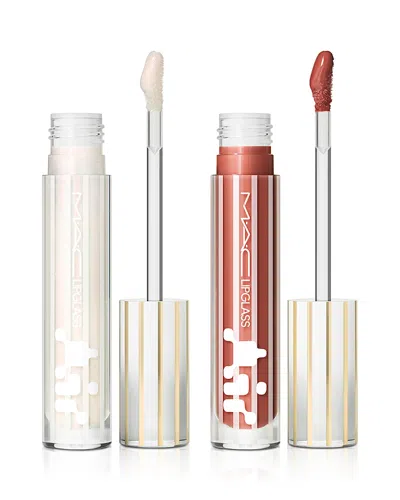 Mac Two Glossy Lipglass Air Lip Gloss Duo Gift Set In Multi