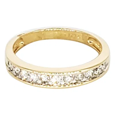 Pre-owned Mac Vintage 1.10 Carat Diamond Half Eternity Ring 14 Karat In Multi