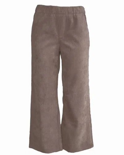 Mac Women's Chiara Crop Fluid Cord Pants In Tree Bark