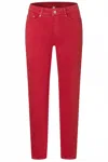 Mac Women's Dream Straight Jeans In Red In Red