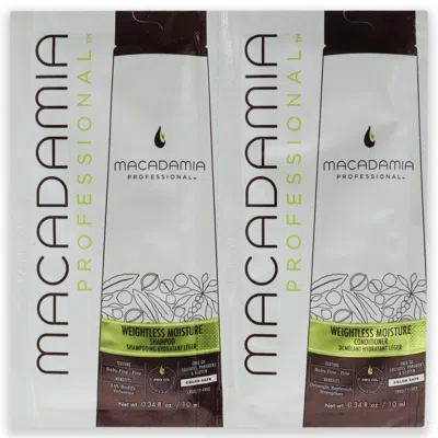 Macadamia Oil Professional Weightless Moisture Set By  For Unisex - 2 X 0.34 oz Shampoo And Condition In White