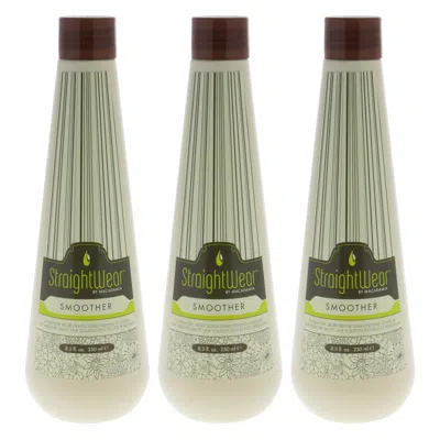 Macadamia Oil Straightwear Smoother Straightening Solution By  For Unisex - 8.5 oz Treatment - Pack O In Transparent