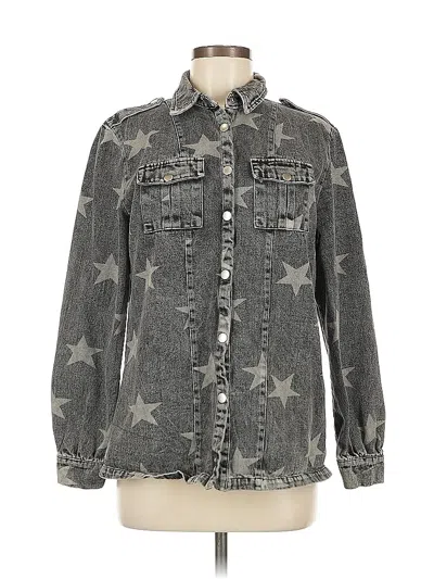 Pre-owned Macaron Denim Jacket In Gray
