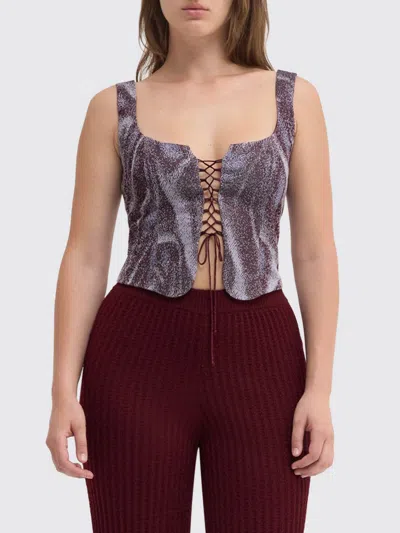 Maccapani Abstract Cotton Blend Top In Multi