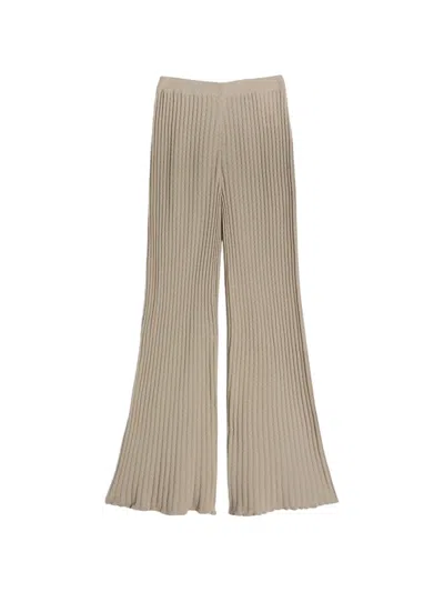 Maccapani Bouncy Ribbed Bouncy Trousers In Gray