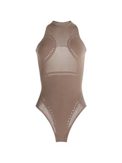 Maccapani Cutout One Piece In Brown