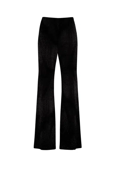 Maccapani Easy Cotton-blend Jacquard Pants In Black