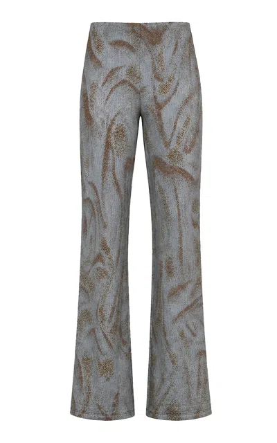 Maccapani Easy Cotton-blend Jacquard Pants In Multi