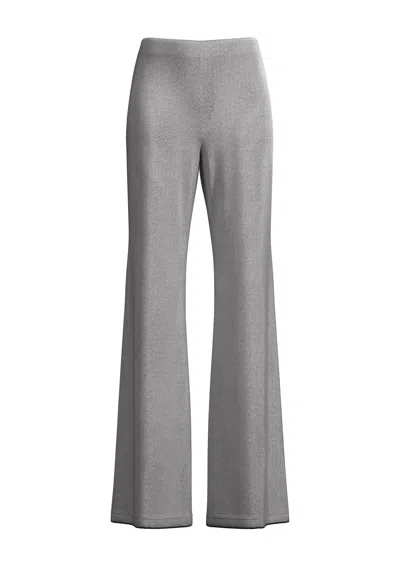 Maccapani Easy Cotton-blend Jacquard Pants In Gray