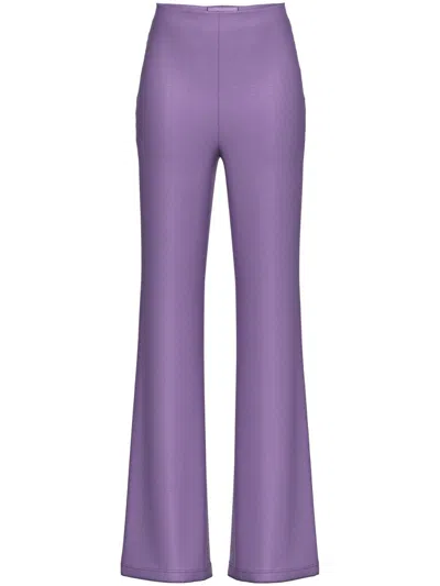 Maccapani Easy Palazzo Pants In Purple
