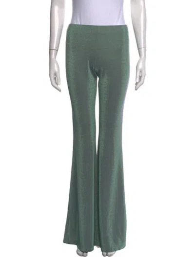 Pre-owned Maccapani Flared Pants In Green