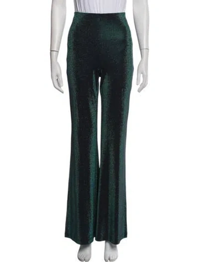 Pre-owned Maccapani Flared Pants In Green