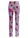 Maccapani Floral-print Trousers In Multi