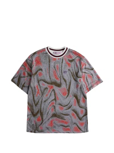 Maccapani Jacquard Embroidered T-shirt In Gray