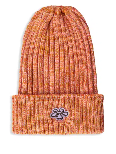 Maccapani Knitted Beanie In Orange