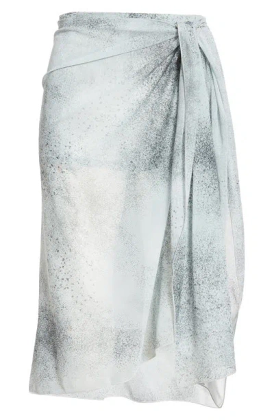 Maccapani Knotted Waist Skirt In Spray Grey