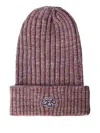 Maccapani Logo-appliqué Beanie Hat In Pink