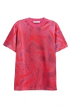 Maccapani Metallic T-shirt In Fuxia/red