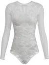 Maccapani Monogram Bodysuit In White