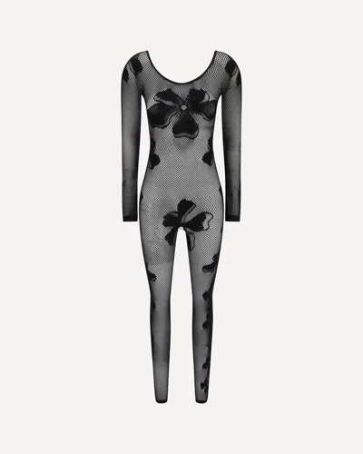 Maccapani Monogram Jumpsuit Dress In Black
