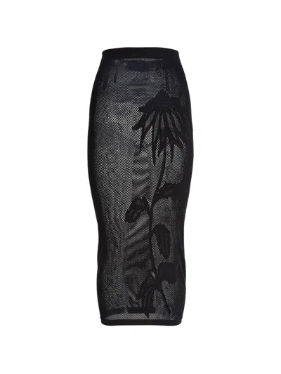 Maccapani Seamless Midi Skirt In Black