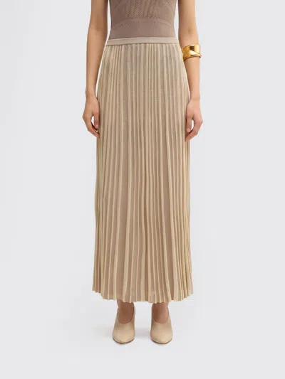 Maccapani Terry Pleated Skirt In Multi