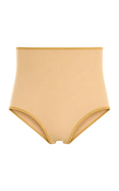 Maccapani Stretch Knit Micro Shorts In Nude