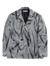 Maccapani Tats Swirl Blazer In Gray