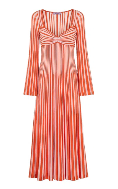Maccapani Terry Lurex Knit Maxi Dress In Multi