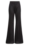 Maccapani The Easy Metallic Flare Pants In Black
