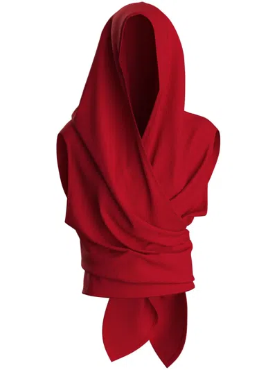Maccapani The Hood Top In Red