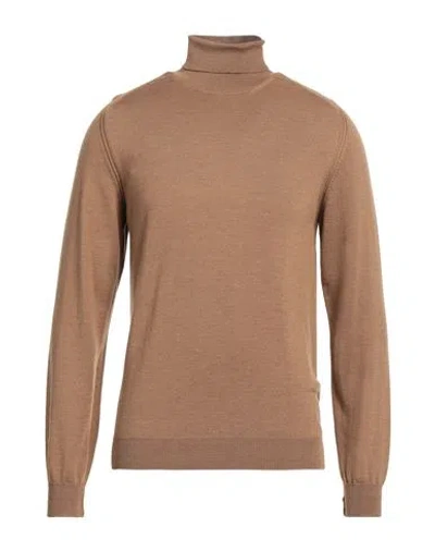 Macchia J Man Turtleneck Brown Size Xl Virgin Wool