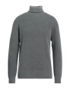 Macchia J Man Turtleneck Slate Blue Size L Wool, Polyamide In Grey