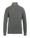 Macchia J Man Turtleneck Military Green Size Xl Wool, Polyamide