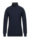Macchia J Man Turtleneck Navy Size Xs Wool, Polyamide In Navy Blue