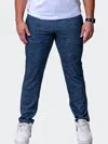 Maceoo 4-way Stretch Pants Texture Black In Blue