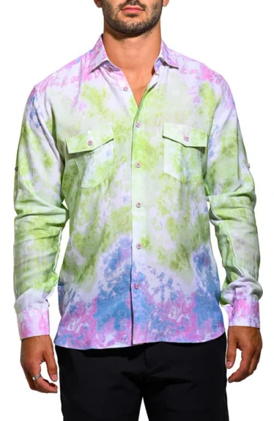 Maceoo Archimedes Resistance Contemporary Fit Button-up Shirt In Multi