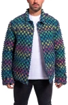 Maceoo Ascension 0015 Lined Denim Jacket In Green