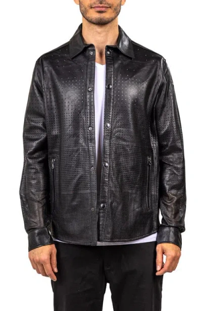 Maceoo Ascension Leather Jacket In Black