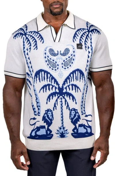 Maceoo Ascension Relaxed Polo In Multi