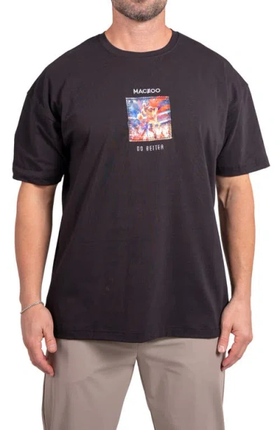 Maceoo Ascension R.i.p. Appliqué Cotton Graphic T-shirt In Brown