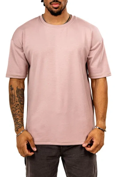 Maceoo Ascensionsolie 0100 Brown Crewneck T-shirt In Pink
