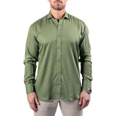 Maceoo Berlin Resistance Button-up Shirt In Green