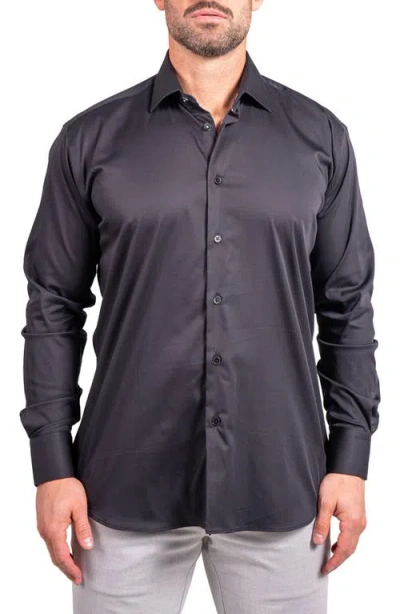 Maceoo Blacklabel Softstretch Ascension Button-up Shirt In Blue
